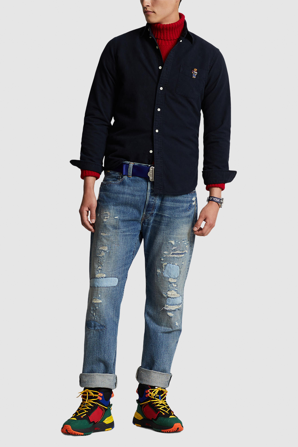 תמונת כל הלוק של חולצה מכופתרת מכותנה POLO RALPH LAUREN